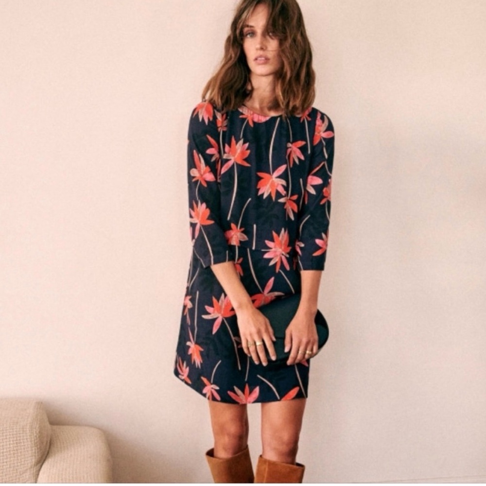 Sezane Dalila Dress in Printed Petal Women’s Size 42 US Size 10